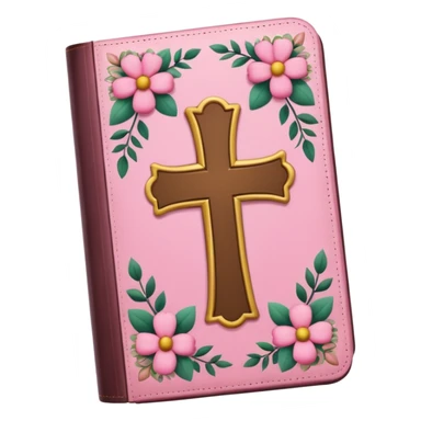 make a girly catholic bible with pink tones sticker
