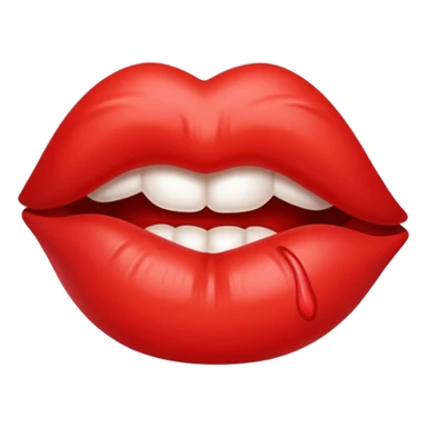 Red kiss sticker