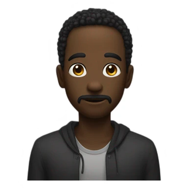 Black silence who say « hmmm viande» sticker