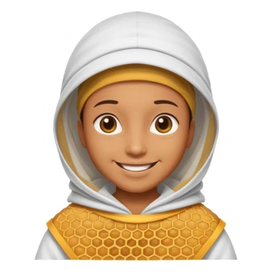 beekeeper white cloth sticker