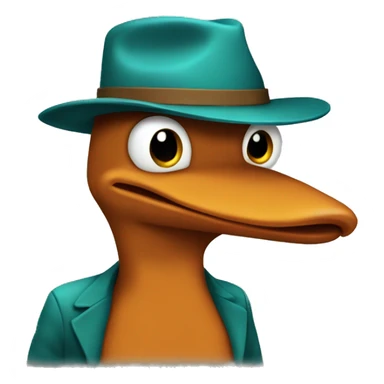 Perry the platypus sticker