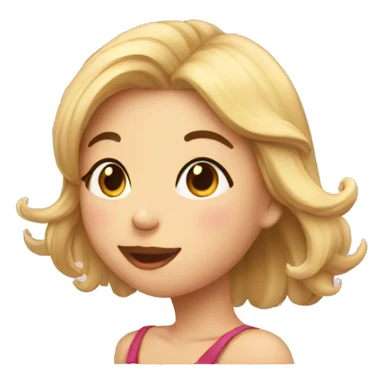 happy kissing girl sticker