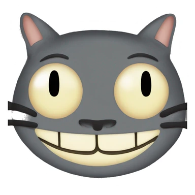 Totoro cat bus smile sticker