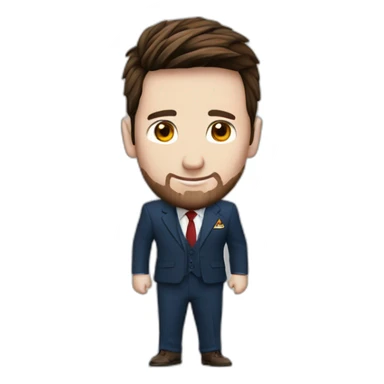 messi combinado con traje de  iro-man sticker