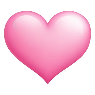 Un corazon color rosado claro con estrellas turquesas sticker