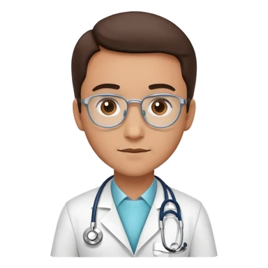 doctor with stethoscope sticker