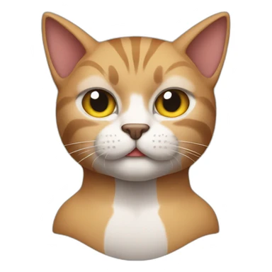 cat bodybuilder like sticker