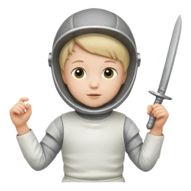 fencer baby sticker