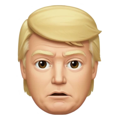 donald trump as blockhead sticker