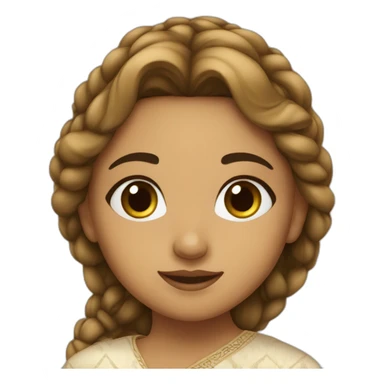 French morrocan girl sticker