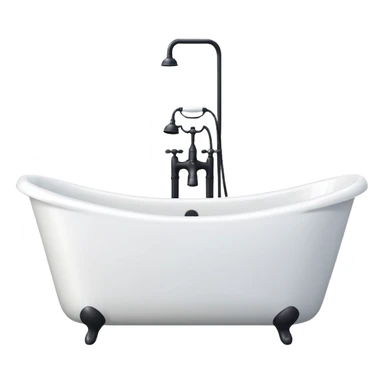 White bath tub sticker