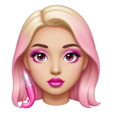 two faced brand pink lipgloss sticker