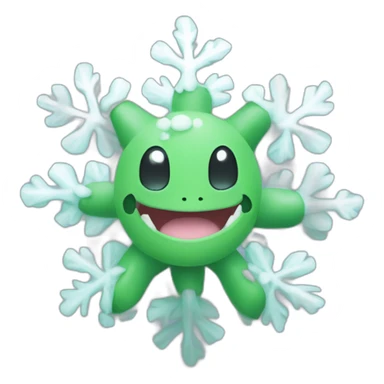 snowflake grovyle pokemon sticker