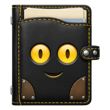 Handbook black and dark yellow sticker