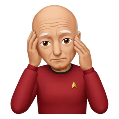 picard face palm sticker