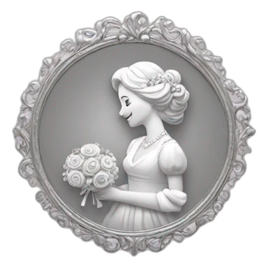 Bage de mariage on argent sticker