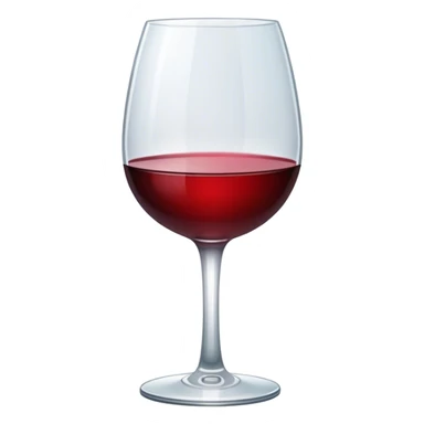 Empty glass of wine sticker