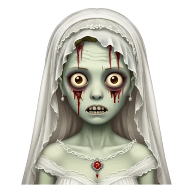 Zombie bride, luxury. sticker