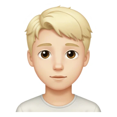A cute white blonde teen boy sticker