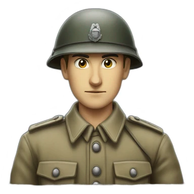 SS soldier 1940 sticker