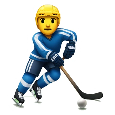 una persona haciendo hockey sobre cesped sticker