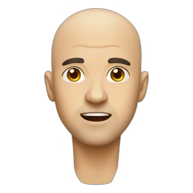 mad bald sticker