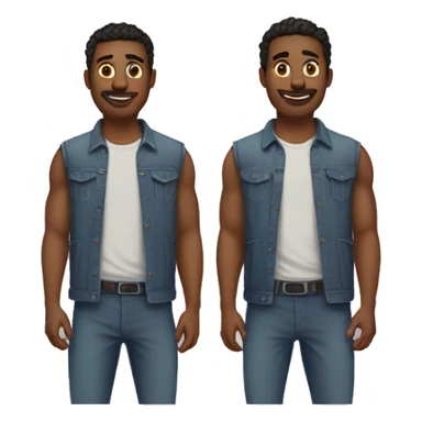 back to back two guys sticker