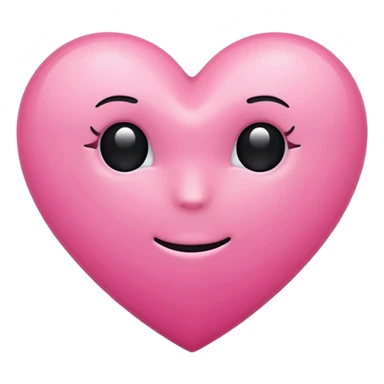 BLACKPINK-inspired black and pink heart emoji sticker