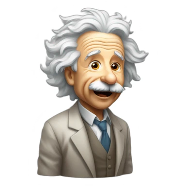 Einstein sacando la lengua sticker