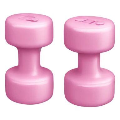 Two light pink small weights sticker