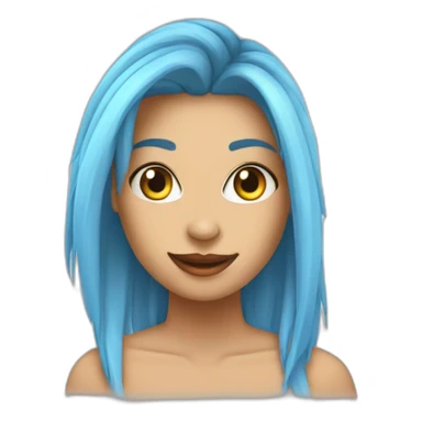 Haz un emoji de una chica de rave sticker
