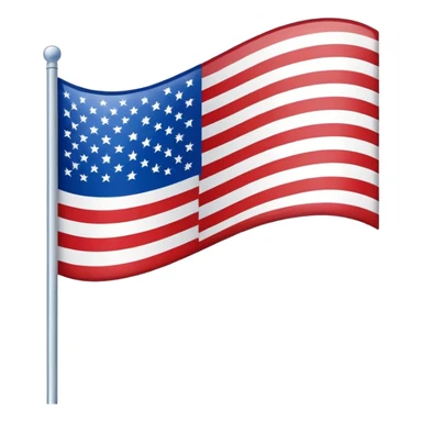 Blue and white NO RED Stripes, American flag modern sticker