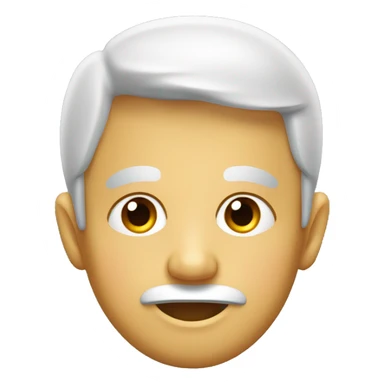 cabeza grande con ojos pequeños sticker