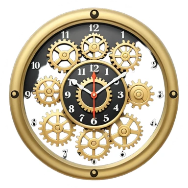 mechanic clock sticker