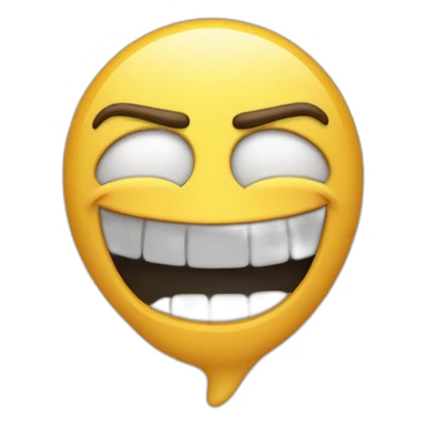 laughing crying double finger guns to head sticker