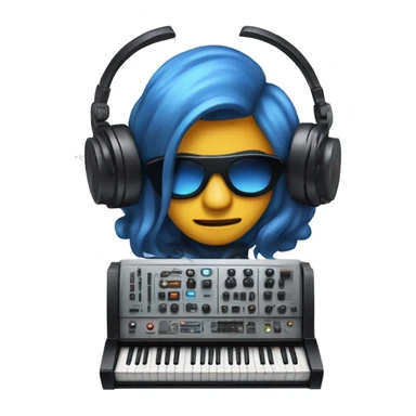 synth mascot roland sticker