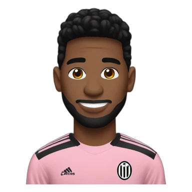 Messi with the Inter Miami sweater sticker