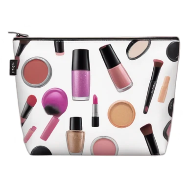 Sephora makeup bag with makeup sticker