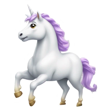 Licorne qui dit bonjour  sticker