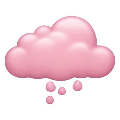 Light pink cloud sticker
