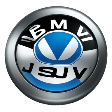 Bmw logo with name jasraj on it sticker