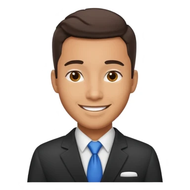 Je veux un réceptionniste d"hotel élégant masculin métissé sticker