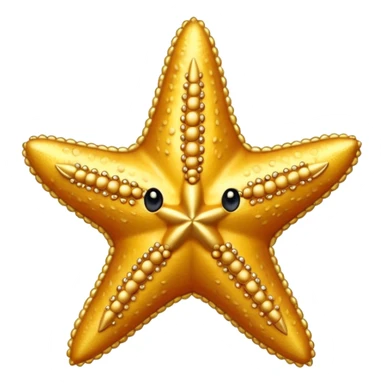 gold starfish sticker