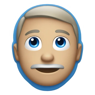 Blue tik emoji  sticker