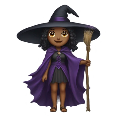 Witch in a fairy costume sticker