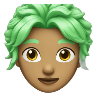 Ice spice with green hair sticker