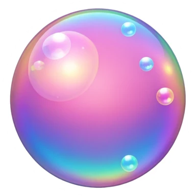 Pink volcano of Bubble sticker