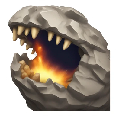 asteroid screaming sticker