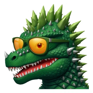 Godzilla wearing sunglasses sticker
