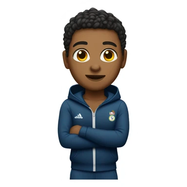 Young sports coach wearing a tracksuit  sticker